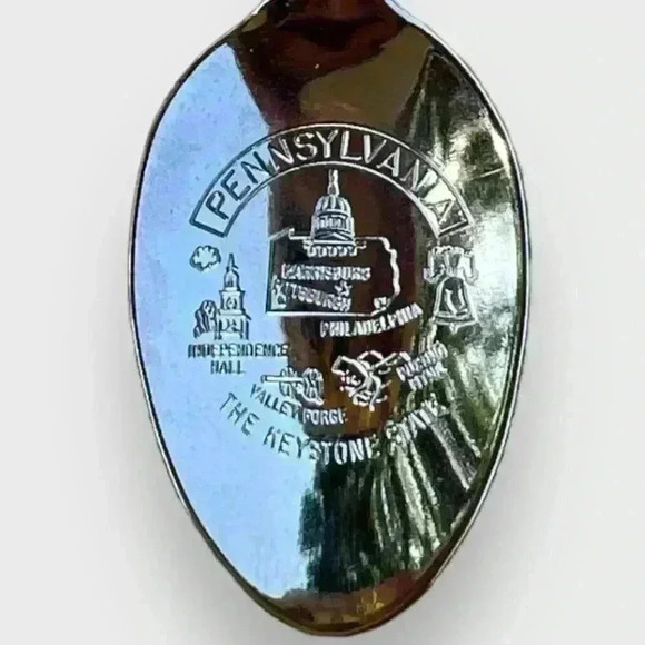 *5 for $15* Pennsylvania Keystone State Souvenir Spoon - Picture 3 of 5